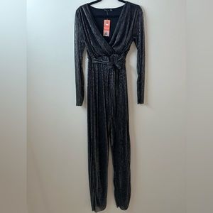 Boohoo Maternity Tall Wideleg Wrap Jumpsuit